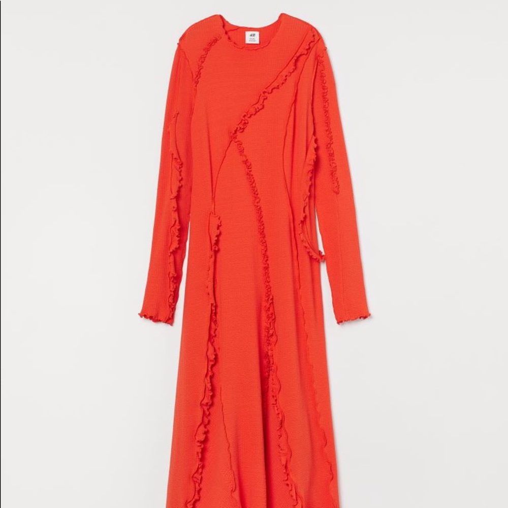 Ruffle trimmed jersey dress H&M Studio collection